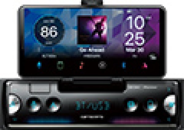 画像1: カロッツェリア　１ＤＩＮメインユニット（クレイドル内蔵モデル） (1)